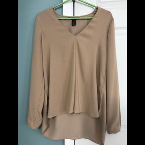 Tan Dress Blouse, White House black market
